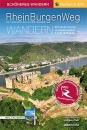 Rheinburgenweg mit Rheinsteig-Rundtouren - Schöneres Wandern Pocket mit herausnehmbarer Übersichtsfaltkarte - Cover