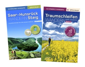 Hunsrück-Wander-Set/Saar-Hunsrück-Steig Band 1 West & Traumschleifen Band 1. Premium-Wandern auf Deutschlands schönsten Wegen zwischen Saar, Mosel und Rhein. Mit GPS-Daten, Karten und Höhenprofilen.
