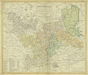 General-Charte von Napoleons Königreich Westphalen 1809