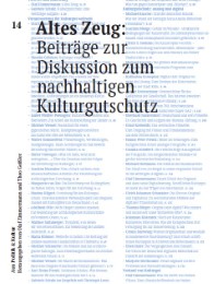 Altes Zeug: Beiträge zur Diskussion zum nachhaltigen Kulturgutschutz - Cover