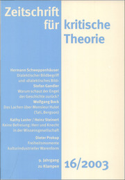 Zeitschrift für kritische Theorie / Zeitschrift für kritische Theorie, Heft 16 - Cover