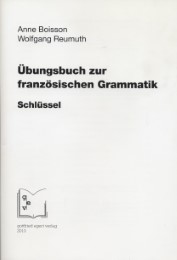 Übungsbuch zur französischen Grammatik - Cover