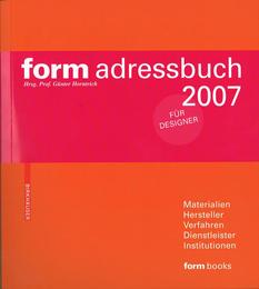 Form Adressbuch 2007