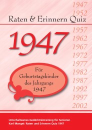 Raten & Erinnern Quiz 1947 - Cover