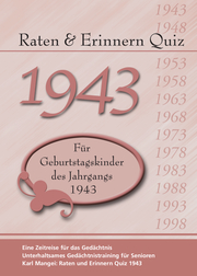 Raten und Erinnern Quiz 1943 - Cover