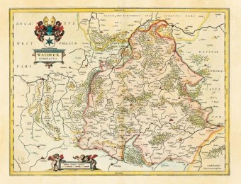 Historische Karte: WALDECK in Hessen 1635 (Plano)