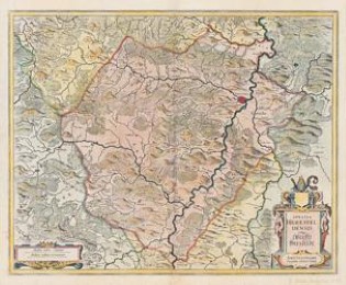 Historische Karte St.Hersfeld in Hessen 1635 (Plano)