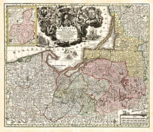 Historische Karte: Ostpreussen 1740 (Plano)