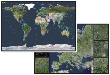 Welt Satellitenbild /Europa Satellitenbild