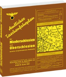 Amtlicher Taschenfahrplan Reichsbahndirektion für Niederschlesien und Oberschlesien sowie der angrenzenden Gebiete - Jahresfahrplan 1944/1945 - Cover