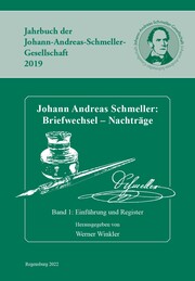 Johann Andreas Schmeller: Briefwechsel - Nachträge - Cover