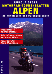 Motorrad-Tourenblätter ALPEN - Cover