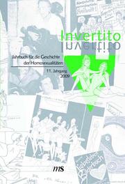 Invertito. Jahrbuch für die Geschichte der Homosexualitäten / Invertito. 11. Jahrgang 2009
