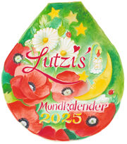 Lutzis Mondkalender rund Ø 16cm (Tagesabreisskalender) 2025 - Cover