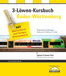 3-Löwen-Kursbuch Baden-Württemberg 2016 - Cover