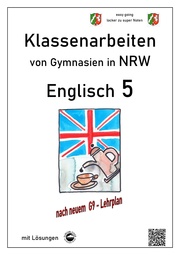Englisch 5 - Klassenarbeiten (Green Line 1) von Gymnasien in NRW - G9 - mit Lösungen