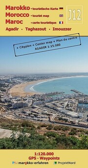 J12: Agadir - Taghazout - Imouzzer 1:120.000 GPS - Waypoints