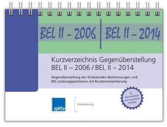 Kurzverzeichnis Gegenüberstellung BEL II - 2006 / BEL II - 2014
