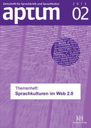 Aptum - Zeitschrift für Sprachkritik und Sprachkultur 02/2013