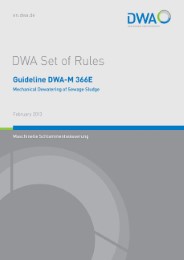 Guideline DWA-M 366E Mechanical Dewatering of Sewage Sludge
