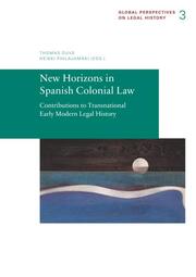 New Horizons in Spanish Colonial Law.