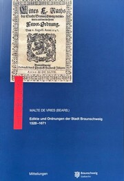 Edikte und Ordnungen der Stadt Braunschweig 1528-1671