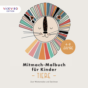 Mitmach-Malbuch für Kinder - TIERE - Cover