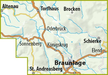 MTB Trail-Karte Harz 2: Braunlage - Schierke - St. Andreasberg - Brocken - Abbildung 2