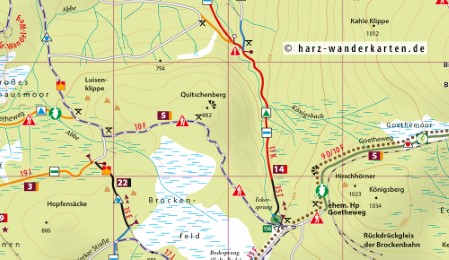 MTB Trail-Karte Harz 2: Braunlage - Schierke - St. Andreasberg - Brocken - Abbildung 3