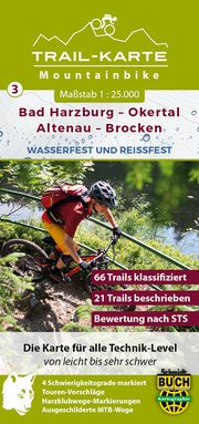 MTB Trail-Karte Harz: Bad Harzburg - Okertal - Altenau - Brocken