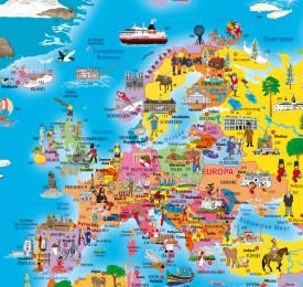 Illustrierte politische Weltkarte - Abbildung 2
