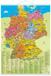 Illustrierte Politische Deutschlandkarte