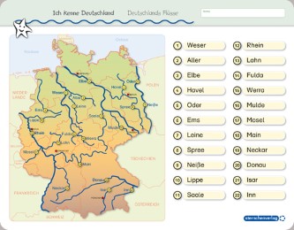 Ich kenne Deutschland - 1. Bundesländer & Landeshauptstädte, 2. Flüsse, 3. Gebirge im Set - Abbildung 2
