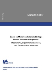 Essays on Microfoundations in Strategic Human Resource Management: Mechanisms, E