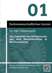 Zur Legalität der Schatzsuche mit dem Metalldetektor in Niedersachsen - Cover