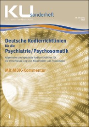 Kodierrichtlinien für die Psychiatrie/Psychosomatik 2018