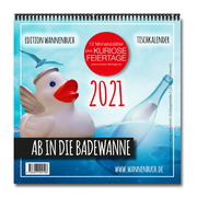 Ab in die Badewanne! Tischkalender 2021