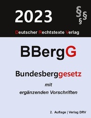 Bundesberggesetz - Cover