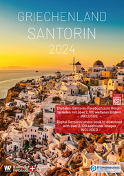 Kalender Griechenland - Santorin 2024 A3 hochformat mit großem Kalendarium für Deine Einträge