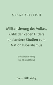 Militarisierung des Volkes, Kritik der Reden Hitlers und andere Studien zum Nati