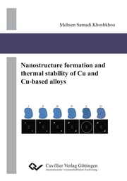 Nanostructure formation and thermal stability of Cu and Cu-based alloys