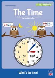 mindmemo Lernfolder - TIME - Englisch lernen Uhrzeit für Kinder