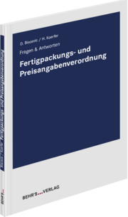 Fertigpackungs- und Preisangabenverordnung - Cover