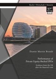 Performance of Private Equity-Backed IPOs. Evidence from the UK after the financ