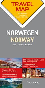 KUNTH TRAVELMAP Norwegen 1:800.000 - Cover