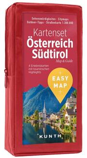 KUNTH EASY MAP Kartenset Österreich Südtirol 1:300.000 - Cover