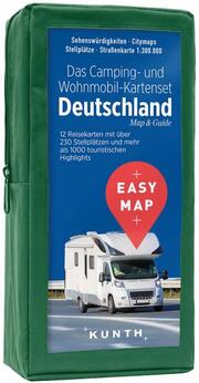KUNTH EASY MAP Das Camping- und Wohnmobil Kartenset Deutschland 1:300.000 - Cover