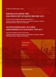Auswanderungen aus dem Großherzogtum Baden vor 1872, Bd. 2 - Cover