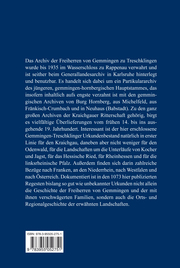 Die Urkunden des Freiherrlich von Gemmingen'schen Archivs Treschklingen aus Rappenau - Illustrationen 1