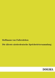 Die älteste niederdeutsche Sprichwörtersammlung - Cover